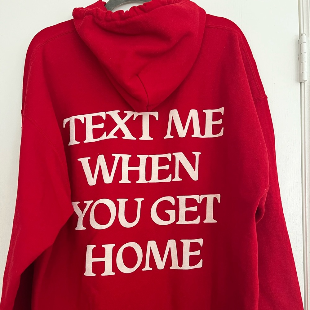 Lonely ghost red hoodie